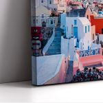 Canvas print Santorini panoramic view