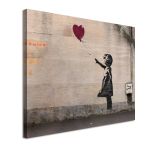 Canvas print Girl with balloon, Bansky