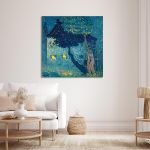 Canvas print Cottage in the woods reart, (original Alexej von Jawlensky), reproduction