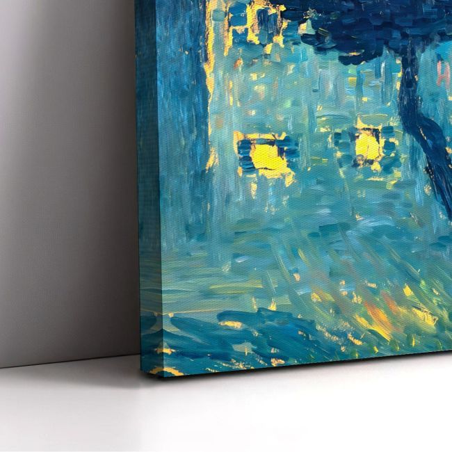 Canvas print Cottage in the woods reart, (original Alexej von Jawlensky), reproduction