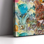 Abstract textured painting on stretched canvas for modern home wall decor