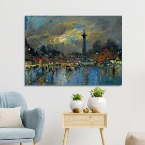 Πίνακας σε καμβά Προσφορά 100x70 cm Bastille, Korovin K.