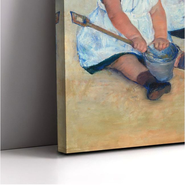 Canvas print Children playing on the beach, Cassatt M.