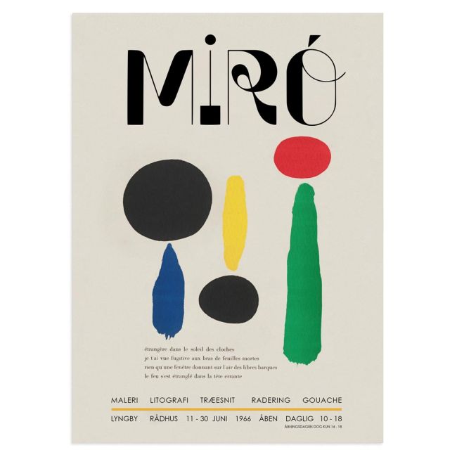 Αφίσα Έκθεσης Lithographie I, Miro J, αφίσα, κάδρο