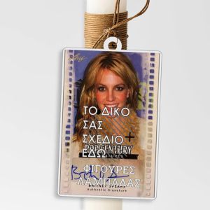 Football Player Figure for Easter Baptism Candle – Custom Design