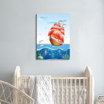Kids canvas print Sail ship