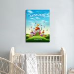 Kids canvas print Magic house on the hill
