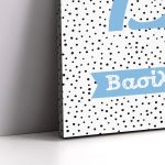 Canvas print birthday, with capital letter