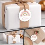 Labels thank you, Rainbow nordic, personalized