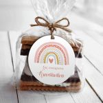 Labels thank you, Rainbow nordic, personalized