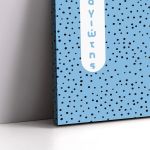 Canvas print birthday with capital letter