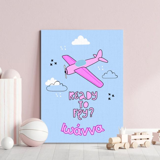Kids canvas print Ready to fly?