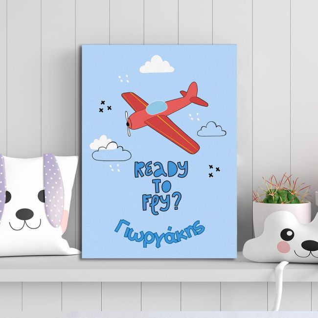Canvas print birthday, Ready to fly?