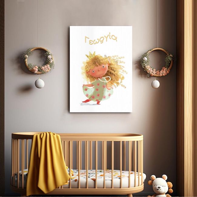 Kids canvas print Blonde princess