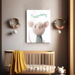 Canvas print birthday You little mouse