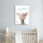 Canvas print birthday You little mouse
