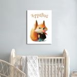 Canvas print birthday Little fox