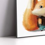 Πίνακας σε καμβά γενεθλίων Little fox