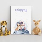 Canvas print birthday Space fox