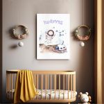 Canvas print birthday Spacewalk