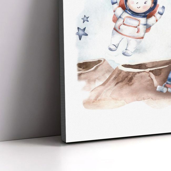 Πίνακας σε καμβά γενεθλίων Spacewalk