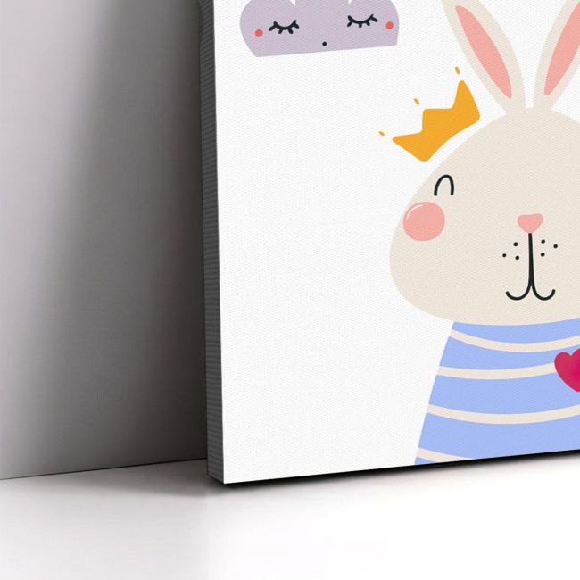 Canvas print birthday Rabbit