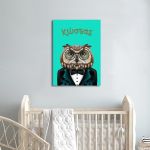 Canvas print birthday Mr. Owl