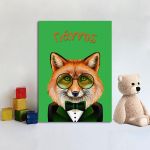 Canvas print birthday Mr. Fox