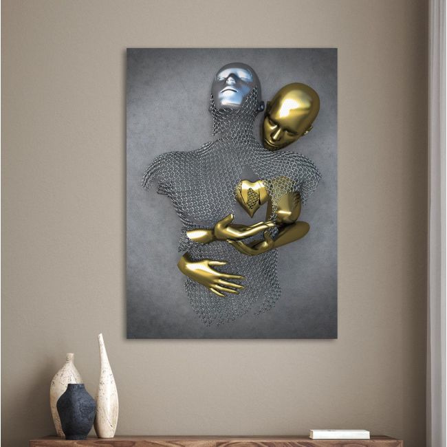 Canvas print Love in contrast