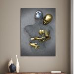 Canvas print Love in contrast