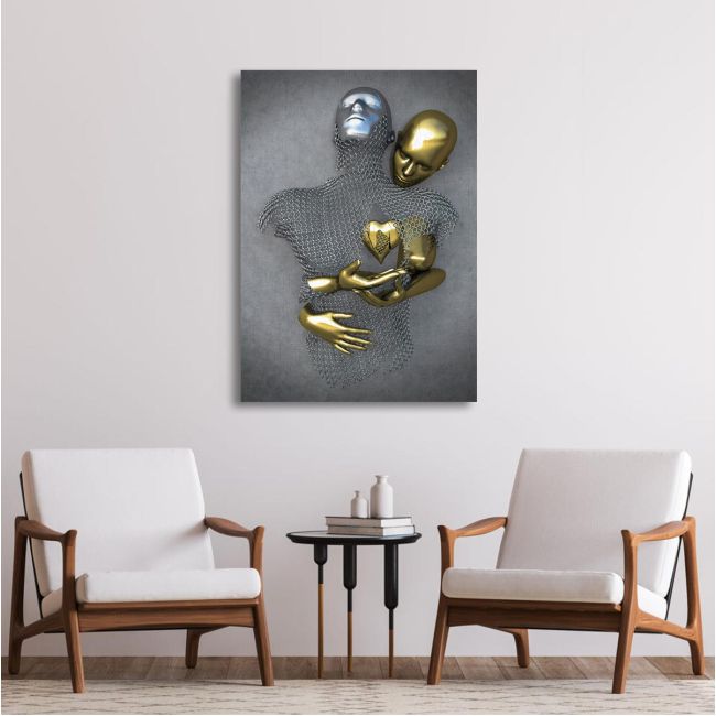 Canvas print Love in contrast