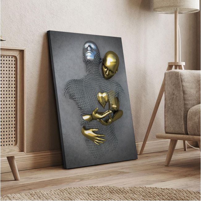 Canvas print Love in contrast