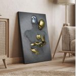 Canvas print Love in contrast