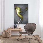 Canvas print The kiss in contrast