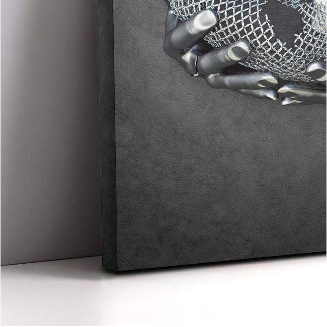 Canvas print Baby in gold