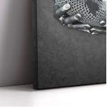 Canvas print Baby in gold