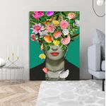 Canvas print Flowered Frida