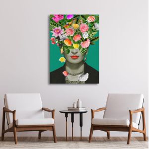 Canvas print Flowered Frida 2