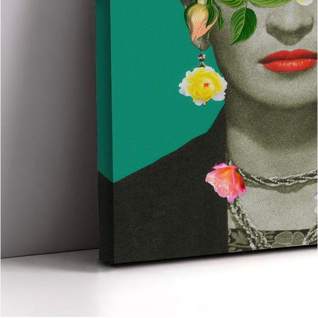 Πίνακας σε καμβά Flowered Frida