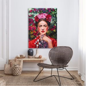 Canvas print Flowered Frida I