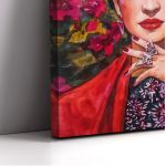Canvas print Flowered Frida I