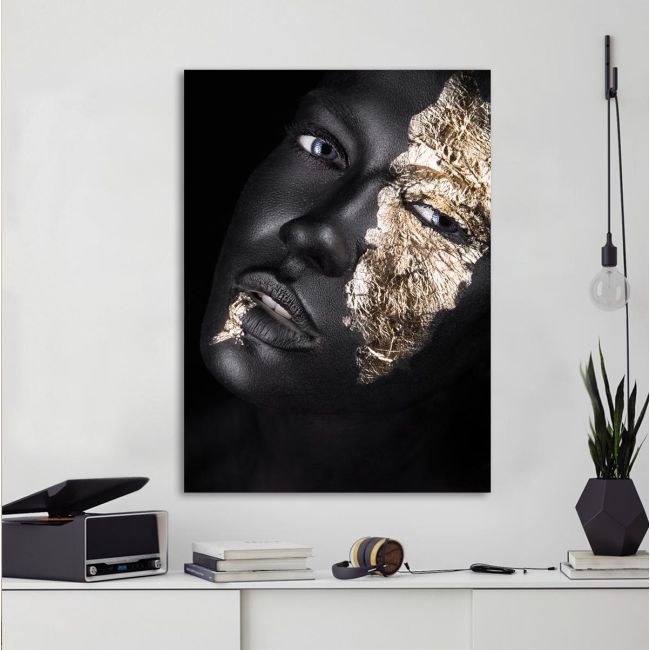 Canvas print Golden mask II