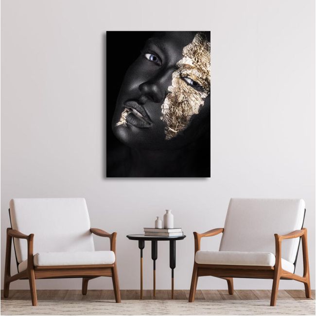 Canvas print Golden mask II