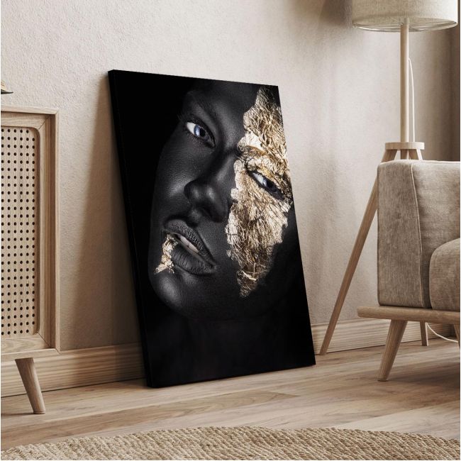 Canvas print Golden mask II