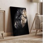 Canvas print Golden mask II