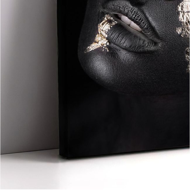 Πίνακας σε καμβά Golden mask II