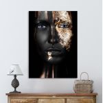 Canvas print Golden mask III