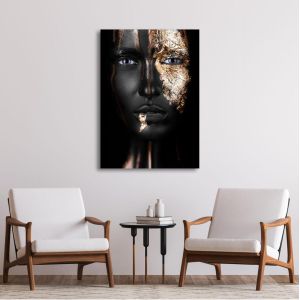 Canvas print Golden mask III 2