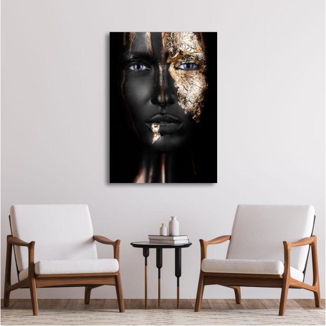 Canvas print Golden mask III