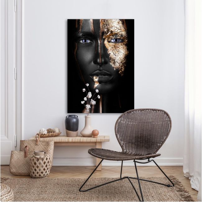 Canvas print Golden mask III